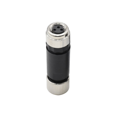 M8 3pin female straight plastic connector