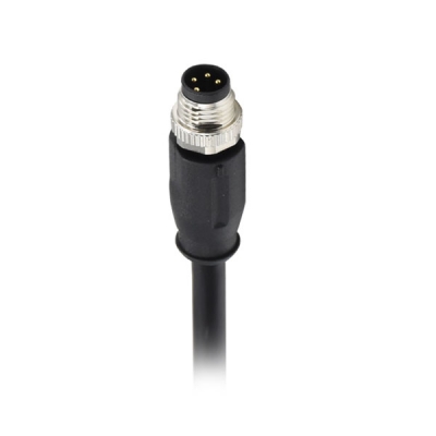  M8 8pin straight male cable plug