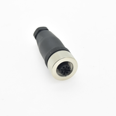 M12 5芯母头PC9防水电缆连接器